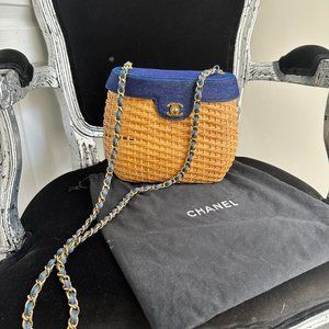 Chanel Rare Find Vintage Wicker Bag